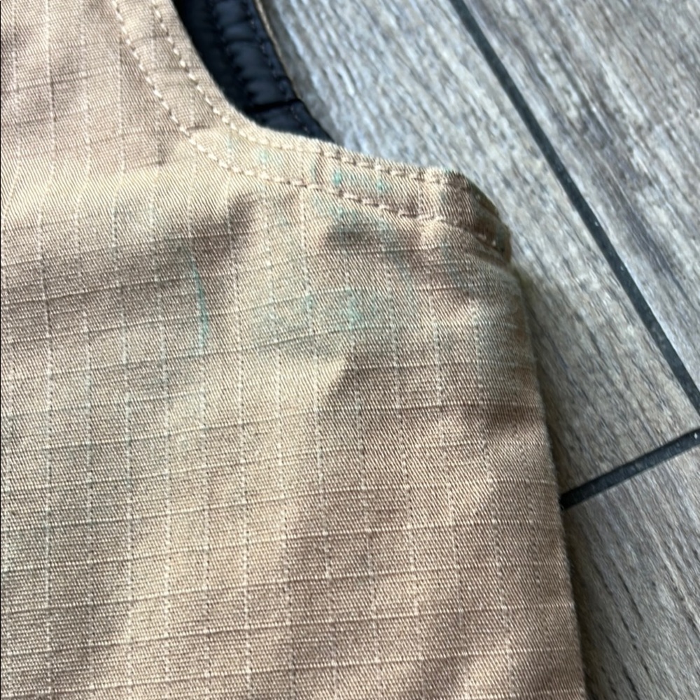 Vans Brown Canvas Vest with Orange Zipper - Picture 4 of 6